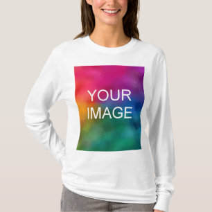 Camiseta Womens Long Sleeve T Shirts Personalizar Modelo
