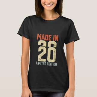 Camiseta Womens Made 2020 Limited Edition Retro Vintage 202