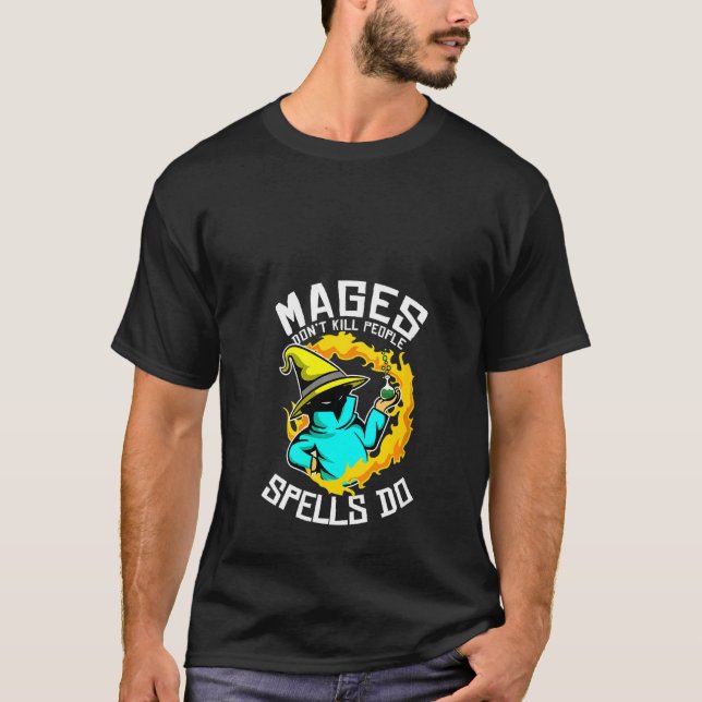 Camiseta Womens Mages Não Matar Pessoas Tabletop Jogos Rp (Frente)