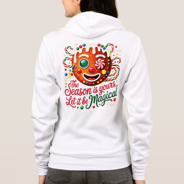 Camiseta Women's Magical Gingerbread Cozy Christmas Pullove (Verso)