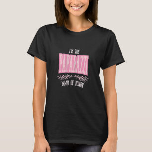 Camiseta Womens Maid of Honor Paparazzi Matching Bachelor