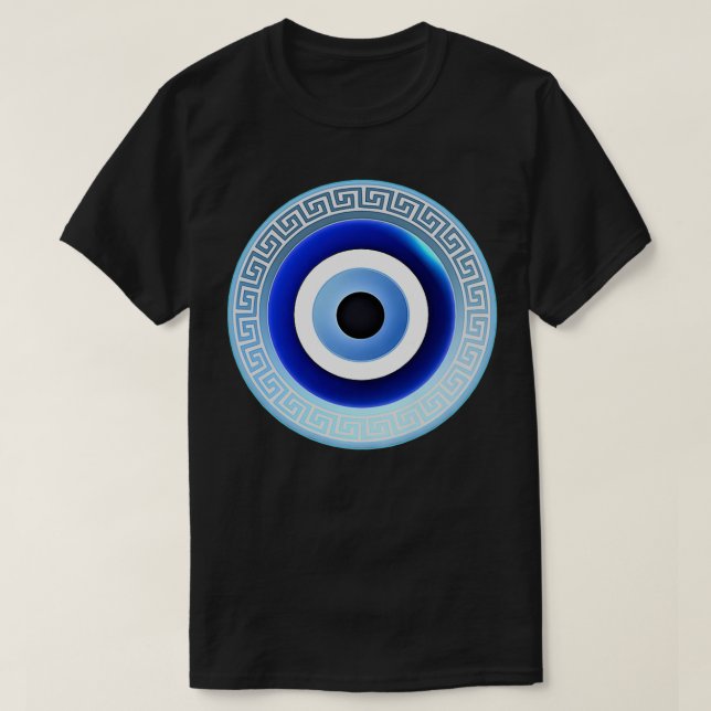 Camiseta Womens Mati Mau Eye Prêmio-Chave Grego (Frente do Design)