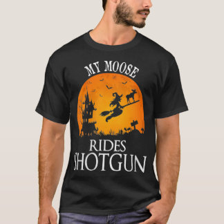 Camiseta Womens Moose Rides Shot Party VNeck
