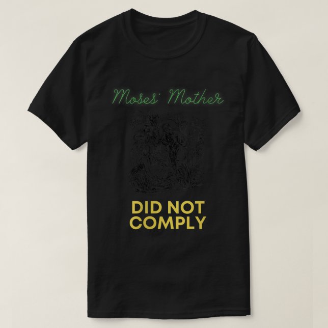 Camiseta Womens Moses Mother Did Not Comply VNeck  (Frente do Design)
