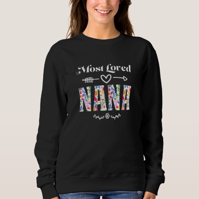 Camiseta Womens most loved nana grandmother (Frente)