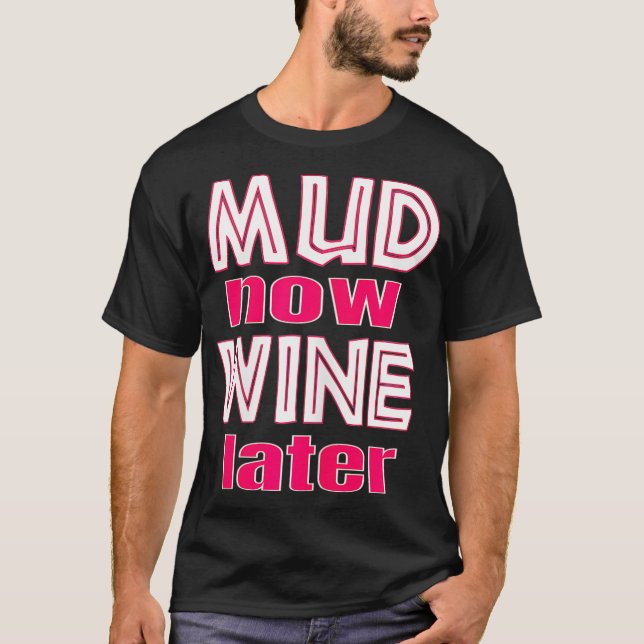 Camiseta Womens Muding's Lama Run Mud Bogging (Frente)