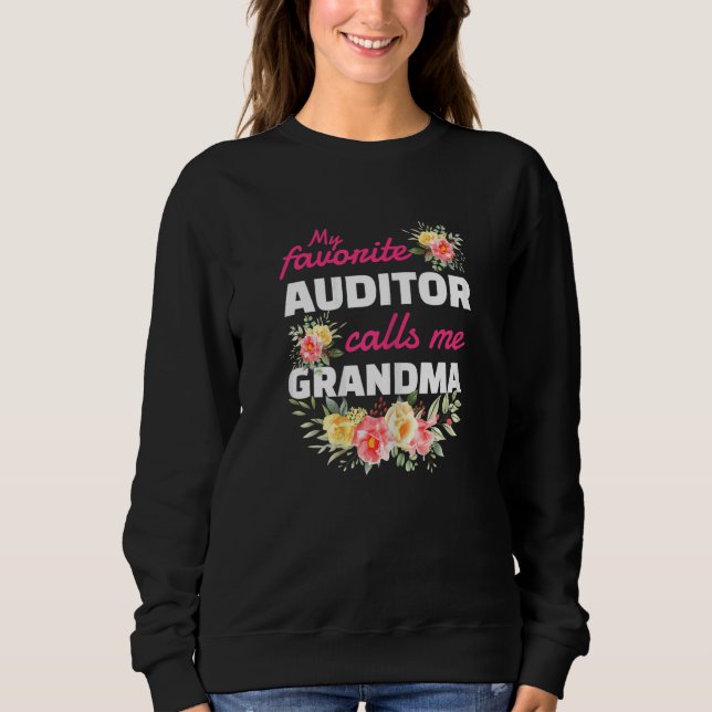 Camiseta Womens My Favorite Auditor Calls Me Grandma Grandc (Frente)