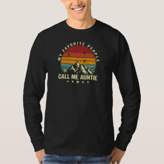 Camiseta Womens My Favorite People Call Me Auntie Cool Moth