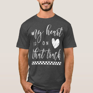 Camiseta Womens My Heart Is On That Track Motocross BMX