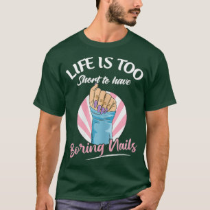 Camiseta Womens Nail Tech Cote para um Cosmetólogo