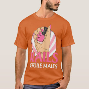 Camiseta Womens Nail Tech Design para Manicurista