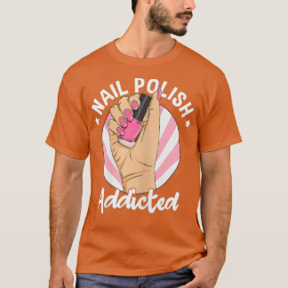 Camiseta Womens Nail Tech Design para um Técnico Nail