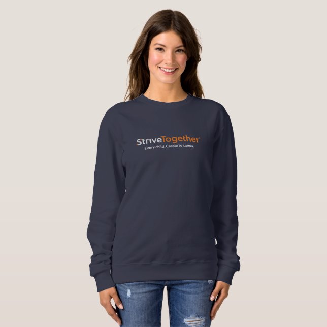 Camiseta Women's Navy Sweatshirt (Frente Completa)