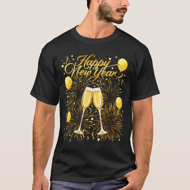 Camiseta Womens New Years Eve Party Sylvester 2026 Happy Ne (Frente)