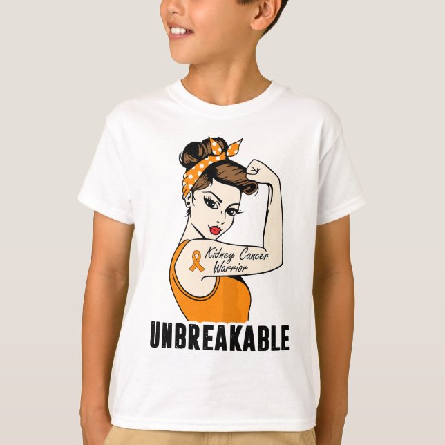 Camiseta Womens ney Cancer Warrior sem interrupções (Frente)