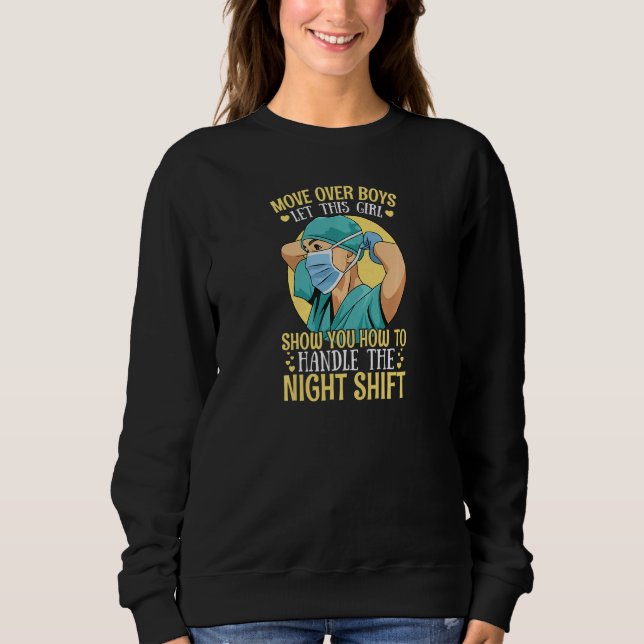 Camiseta Womens Night Shift Nurse Appreciation for a Nurse  (Frente)