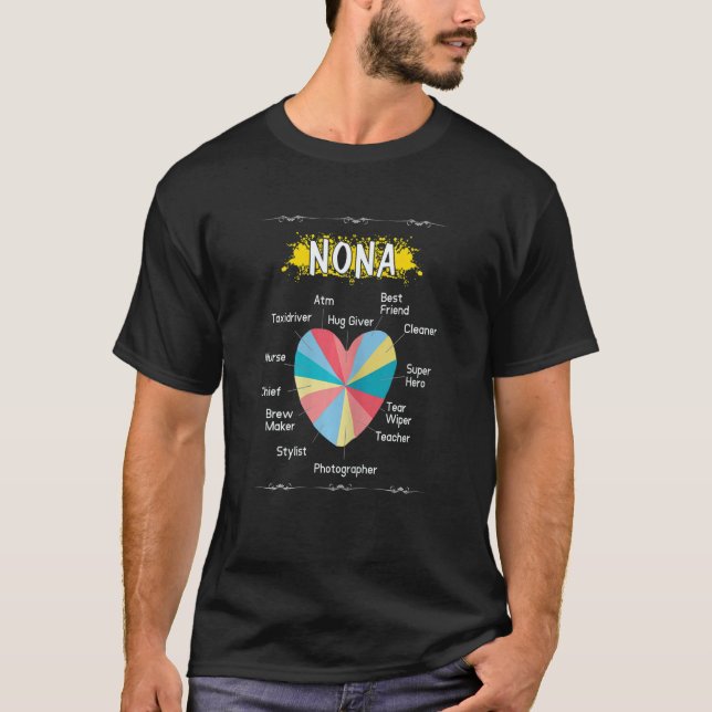 Camiseta Womens Nona Hug Giver Friend Teacher Nurse Mother' (Frente)