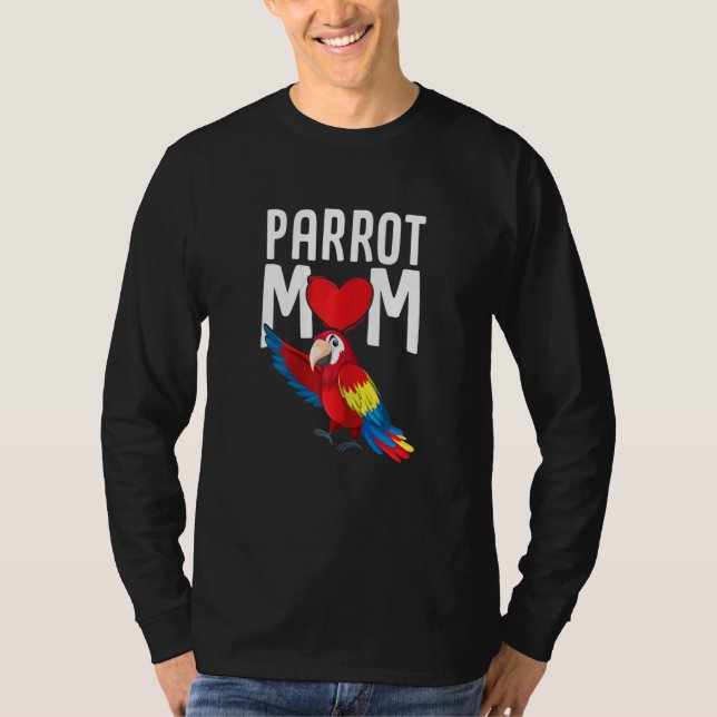 Camiseta Womens Parakeet   Macaw Parrot Mom Parrots (Frente)