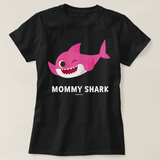Camiseta Womens Pinkfong Mommy Shark Official  (Frente do Design)