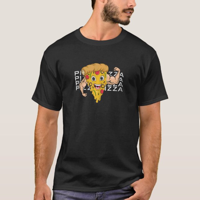 Camiseta Womens Pizza Slice Unicorn Magic Fast Comida Pizza (Frente)