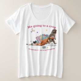 Camiseta Women's Plus Shirt Punch the Monkey