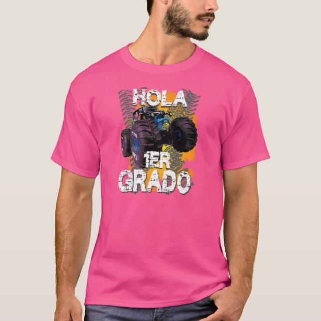 Camiseta Womens Primer Dia De Escuela Maestra Espanhol 1 Gr (Frente)