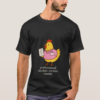 Camiseta Womens Professional frango risater reader engraçad