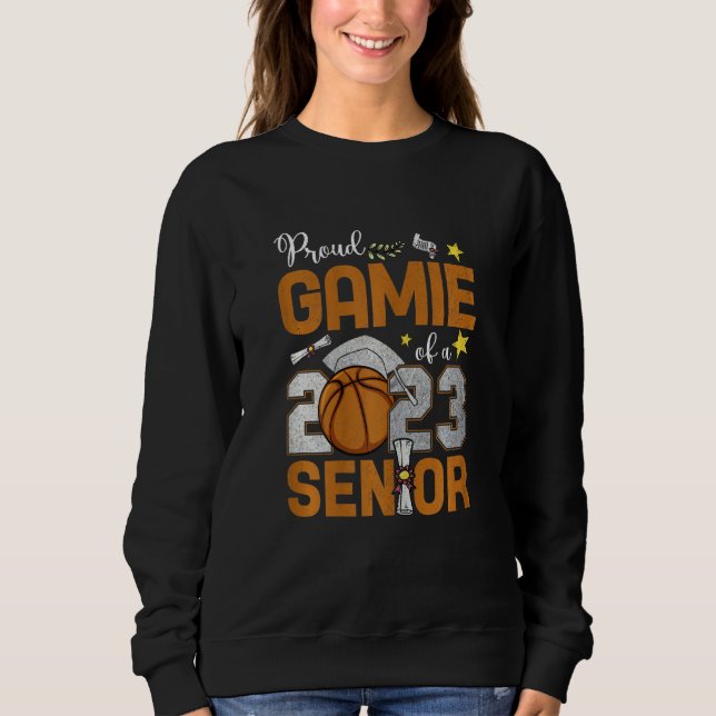 Camiseta Womens Proud Gamie Of A 2023 Senior Basketball Gra (Frente)