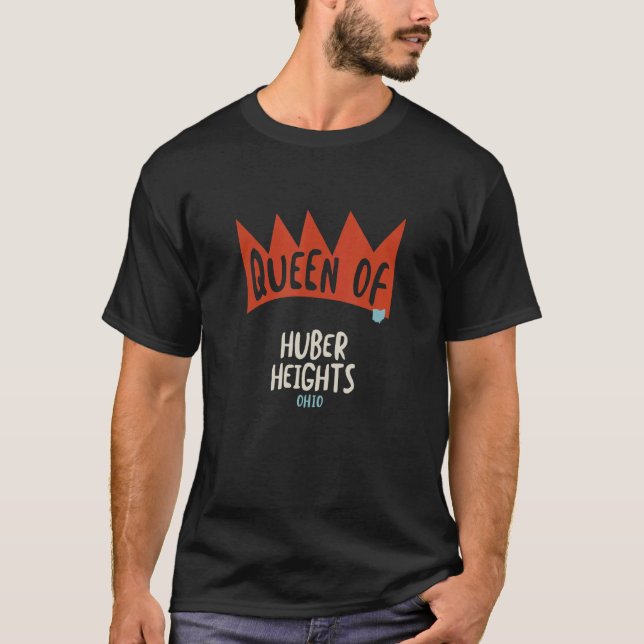 Camiseta Womens Queen of Huber Heights Ohio OH  Girls (Frente)