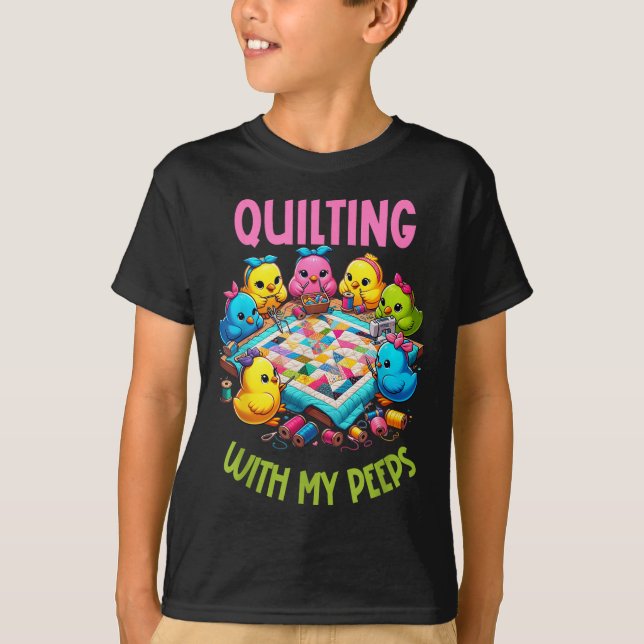 Camiseta Womens Quilting With My Funny Quilting Gift For Wo (Frente)