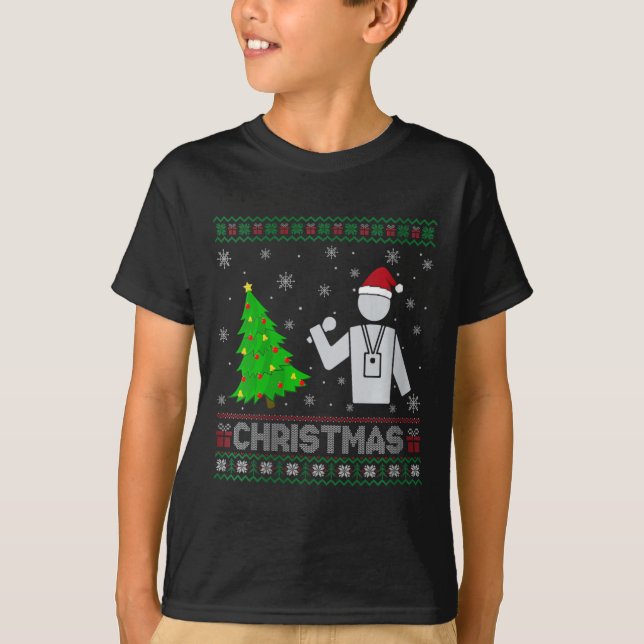 Camiseta Womens Reporter Xmas Tree Lighting Ufly Natal (Frente)