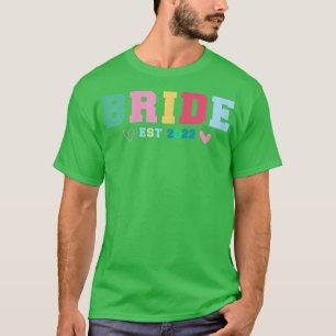 Camiseta Womens Retro Bride Est 2022, Nova Amiga de Noiva E
