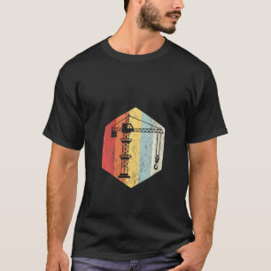 Camiseta Womens Retro Style Vintage Tower Crane