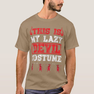 Camiseta Womens Scary spooky Halloween witches lazy devil c