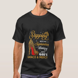 Camiseta Womens September is My Birthday High Heels Christi