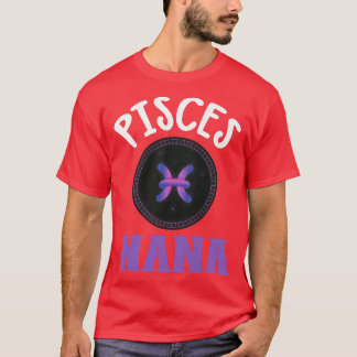 Camiseta Womens Sinal Zodiativo Peixes Nana Horoscope Astro