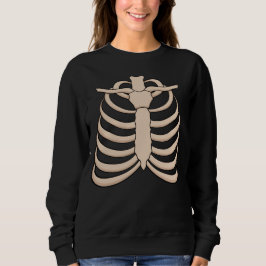 Camiseta Women's Skeleton Sweatshirt for Halloween Party