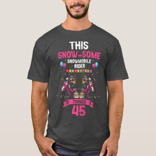 Camiseta Womens Skimobile Birthday Design para Snowmobile W