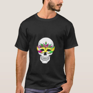 Camiseta Womens Skull Carnival Festas de Celebração de Figu