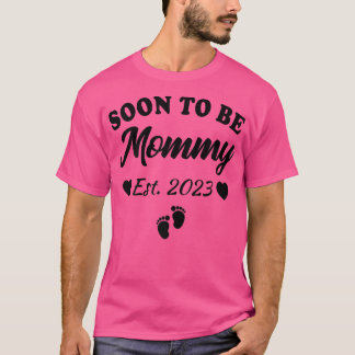 Camiseta Womens Soon To Be Mommy 2023 Mom Pregnancy Announc