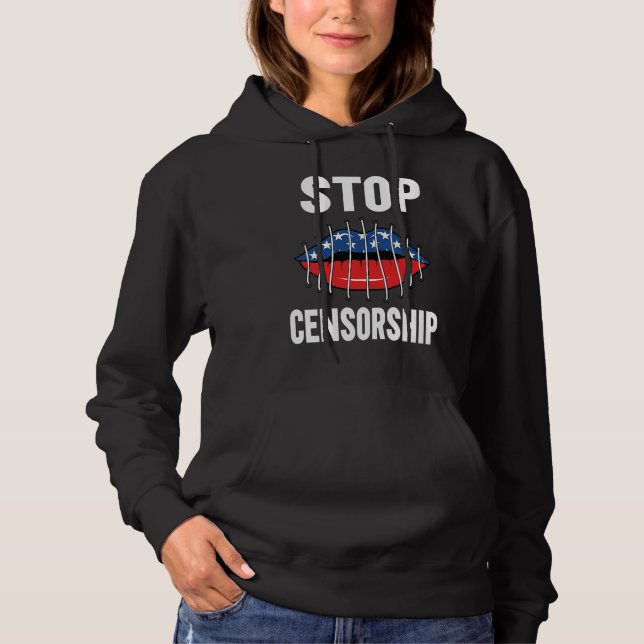 Camiseta Womens Stop Censorship Freedom of Speech (Frente)