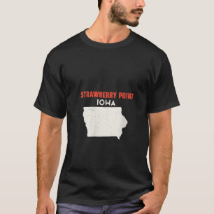 Camiseta Womens Strawberry Point Iowa EUA State America Tra