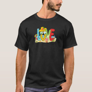 Camiseta Womens Summer Love Nanalife Nana Love Beach Vacati