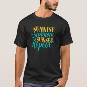 Camiseta Womens Sunrise Sunset Repetir