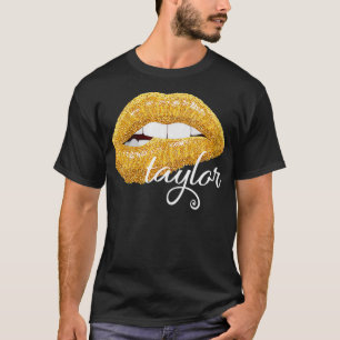 Camiseta Womens Taylor Ouro Lábios especial Ventilador