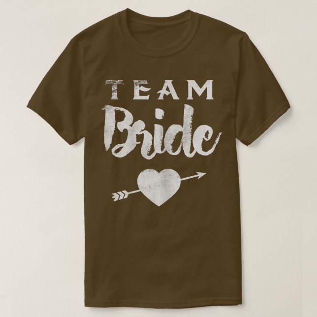 Camiseta Womens Team Bride Squad T  Tee Bachelorette Party  (Frente do Design)