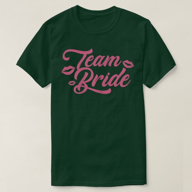 Camiseta Womens Team Bride Wedding Day Bridal Shower Brides (Frente do Design)