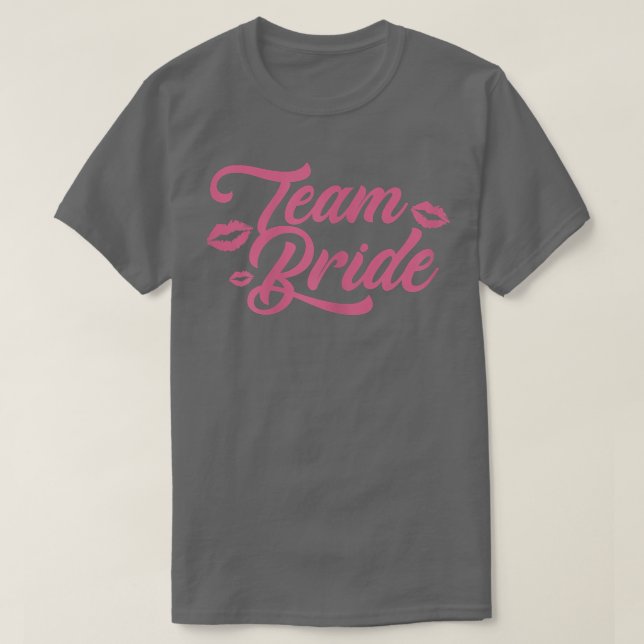 Camiseta Womens Team Bride Wedding Day Bridal Shower Brides (Frente do Design)