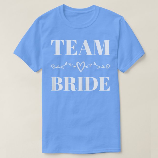Camiseta Womens Team Bride Wedding Party Bridal Shower Matc (Frente do Design)