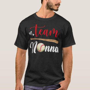 Camiseta Womens Team Nonna Cute Dia de as mães Baseball Sof